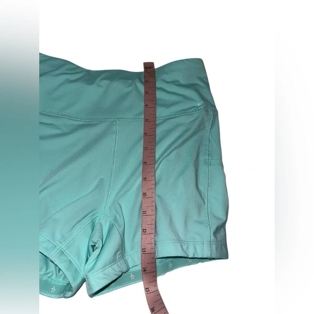 An Original Penguin By Munsingwear Womens Biker Aqua Blue Shorts Small - Picture 4 of 7